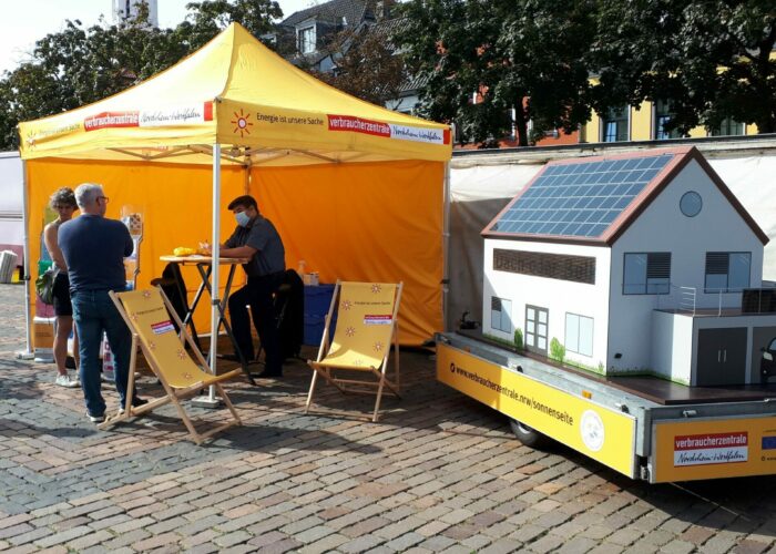 Solarstrom@home – Die Roadshow der Verbraucherzentrale NRW macht Halt in Xanten und Essen